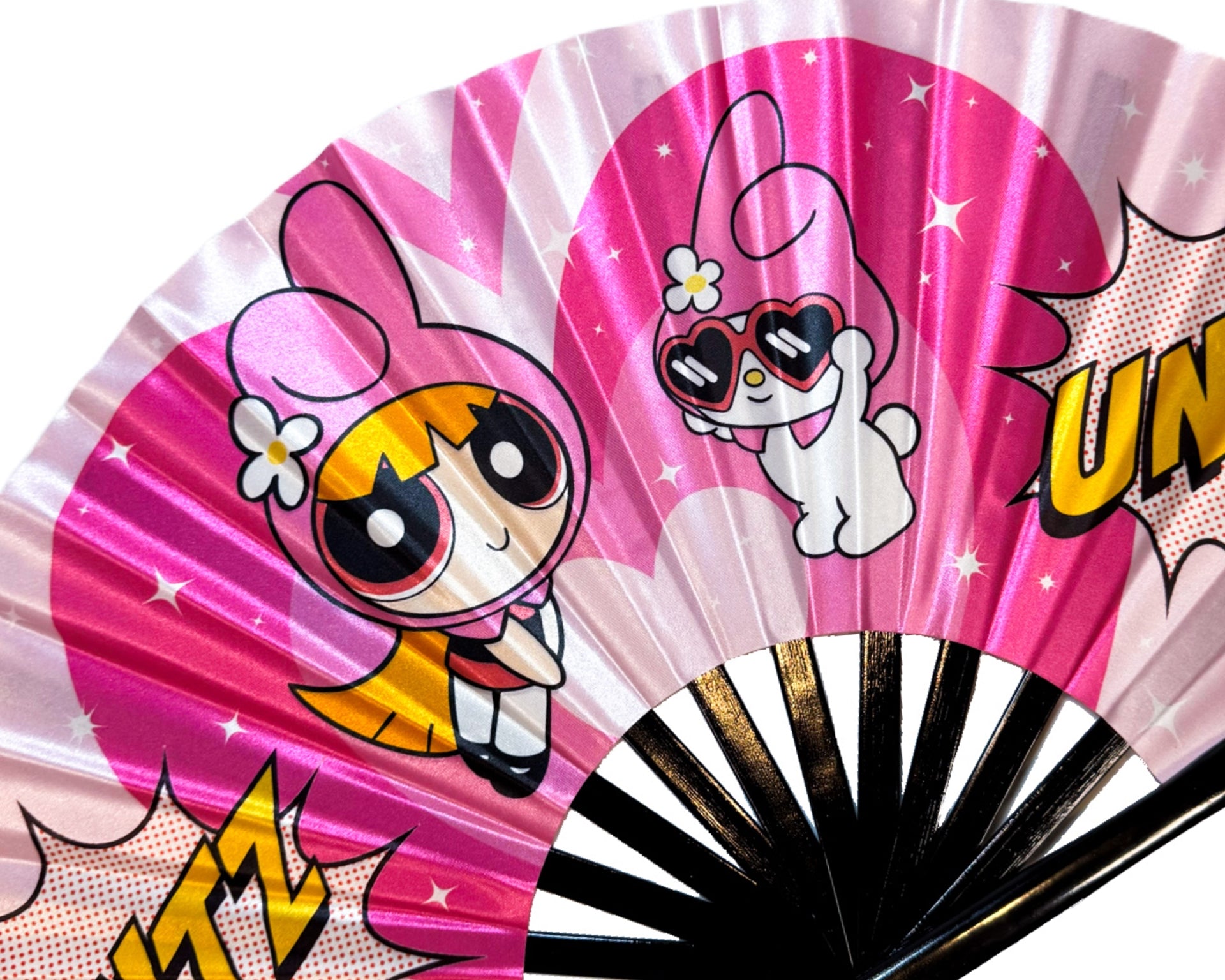 Kawaii Blossom Anime Rave Fan Close Up