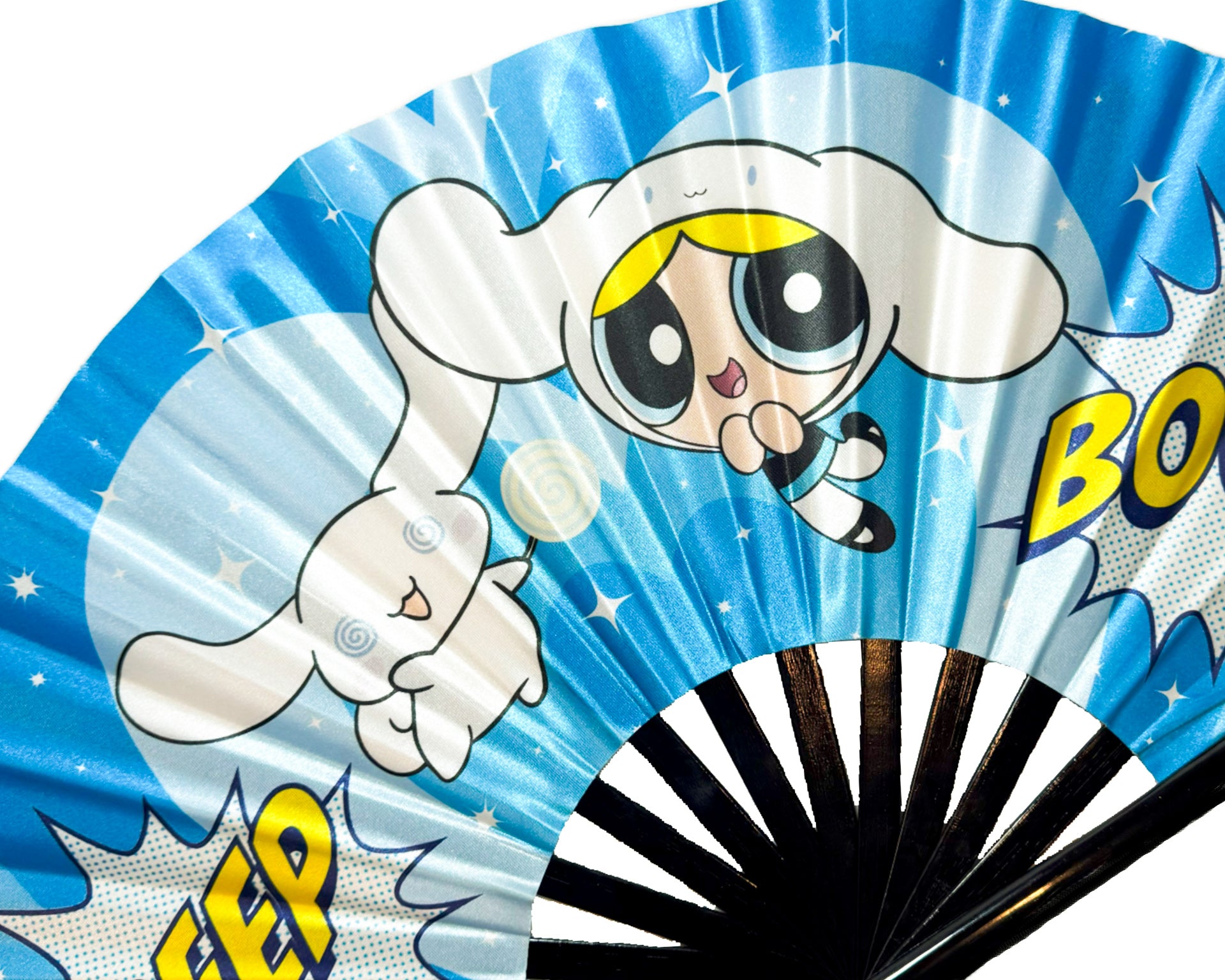 Kawaii Bubbles Anime Rave Fan Close Up