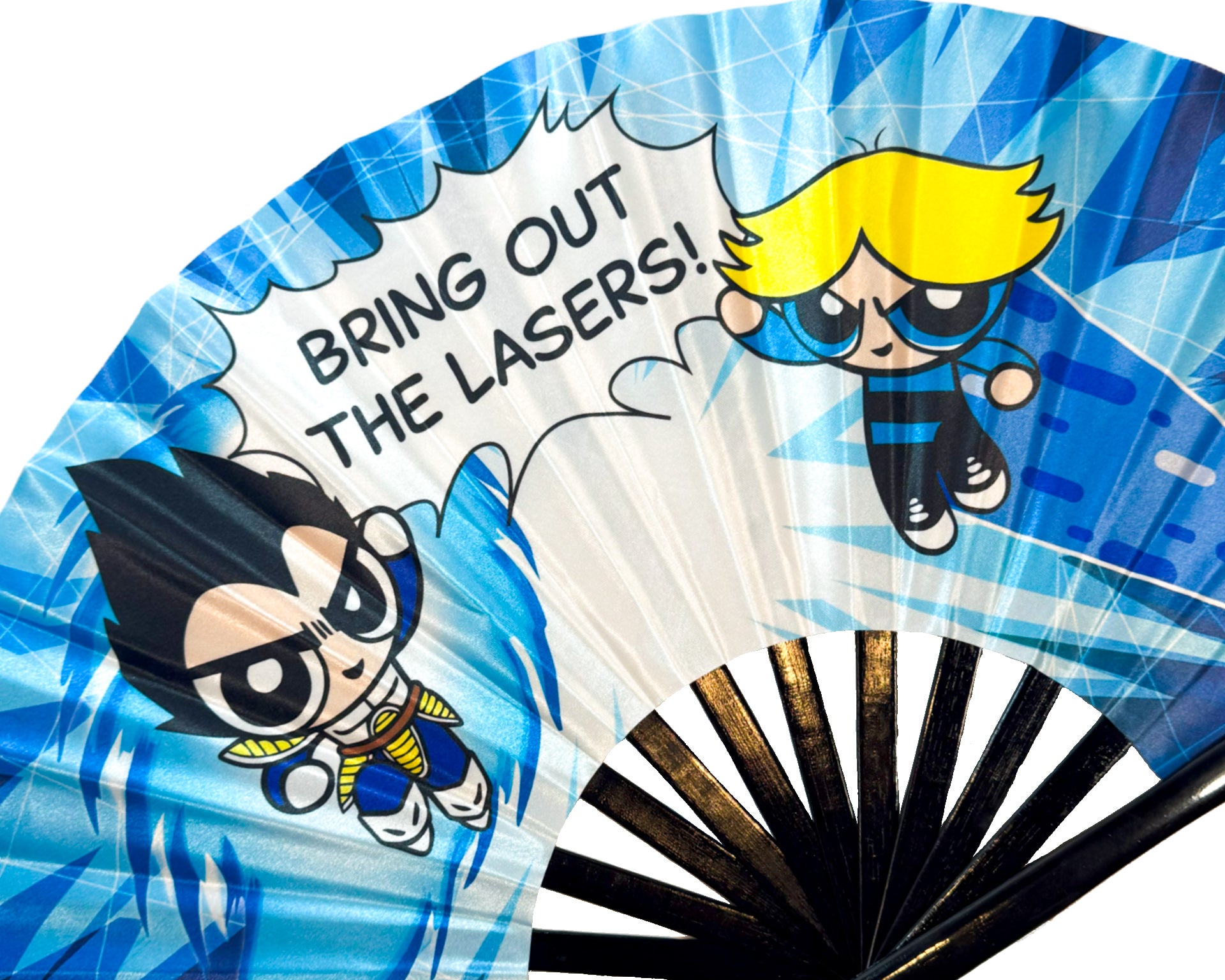 LASERS Anime Rave Fan Close Up