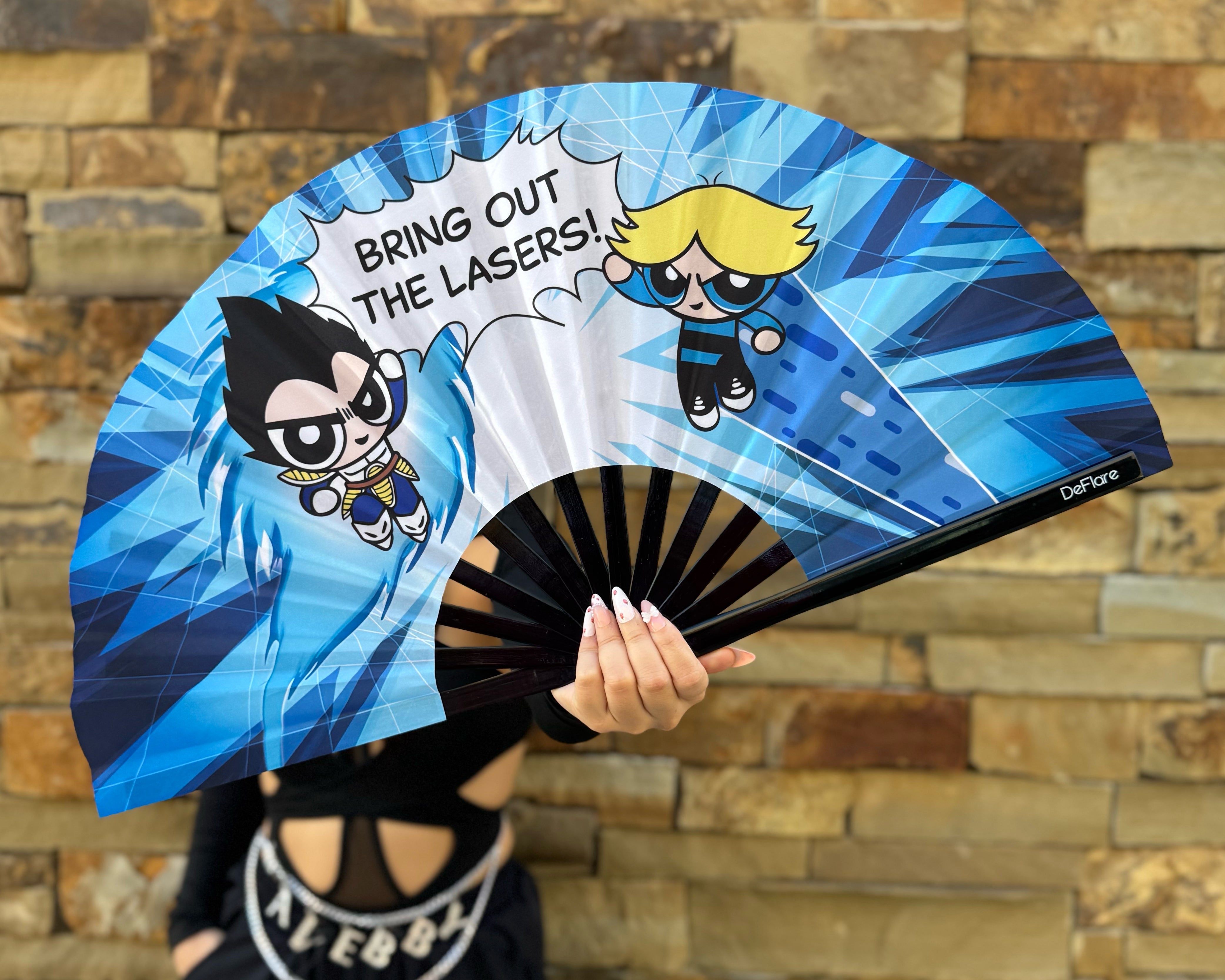 LASERS Anime Rave Fan with Model