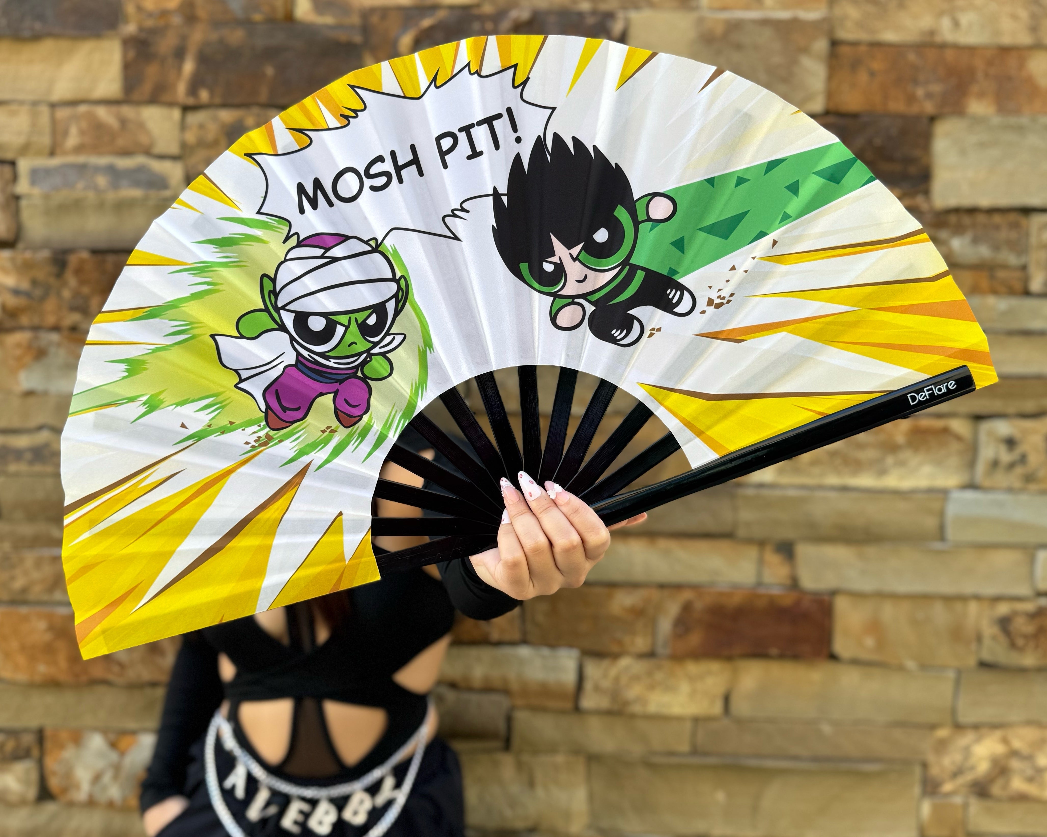 Mosh Pit Anime Rave Fan with Model