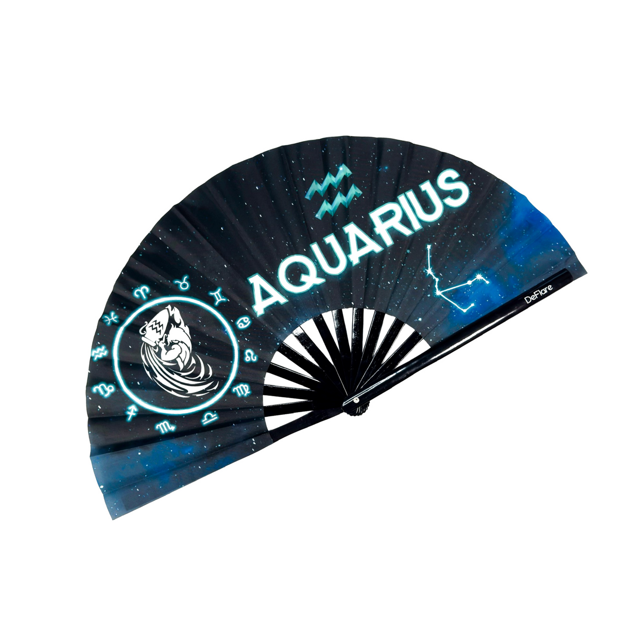 Cosmic Zodiac Fan - Aquarius