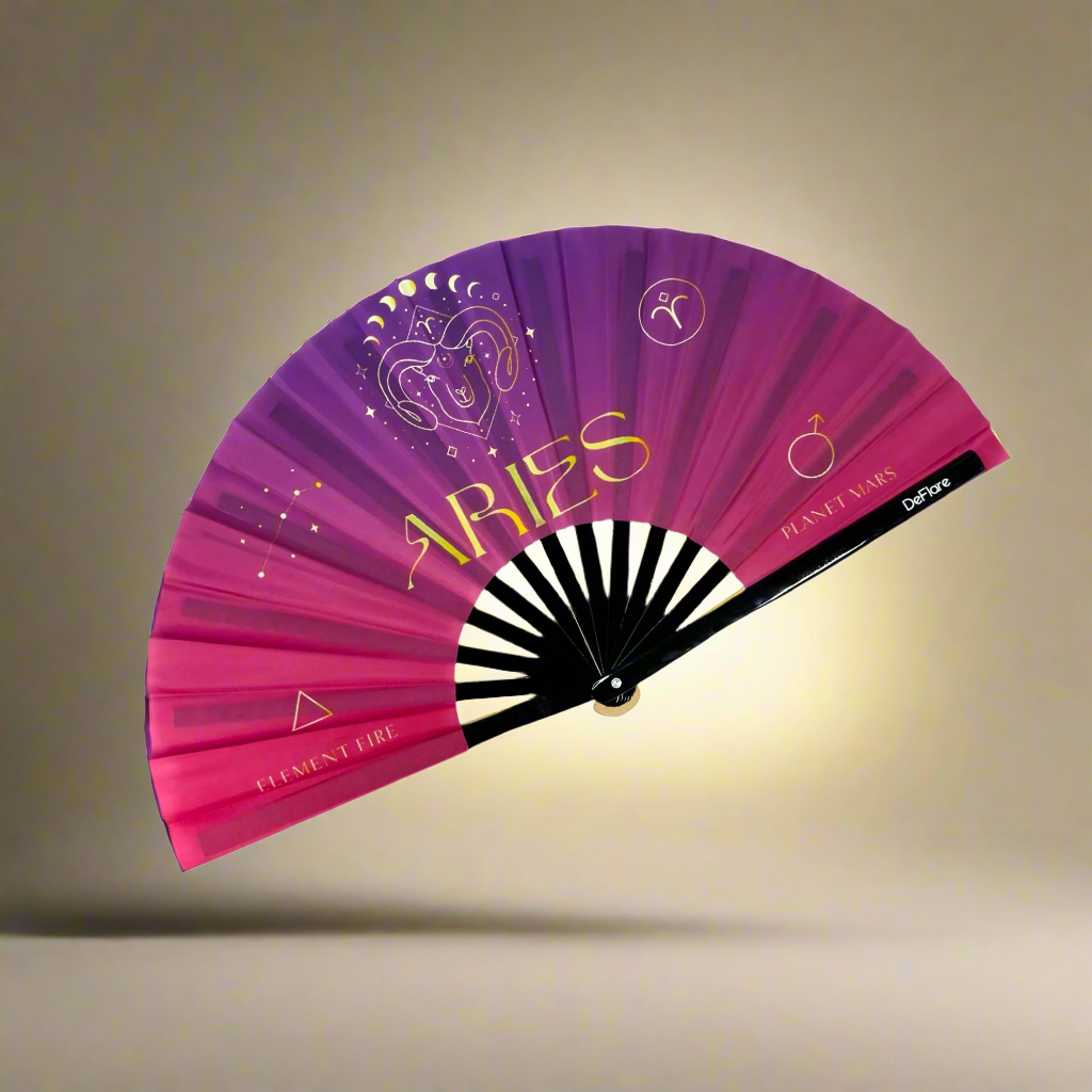 Celestial Zodiac Fan - Aries