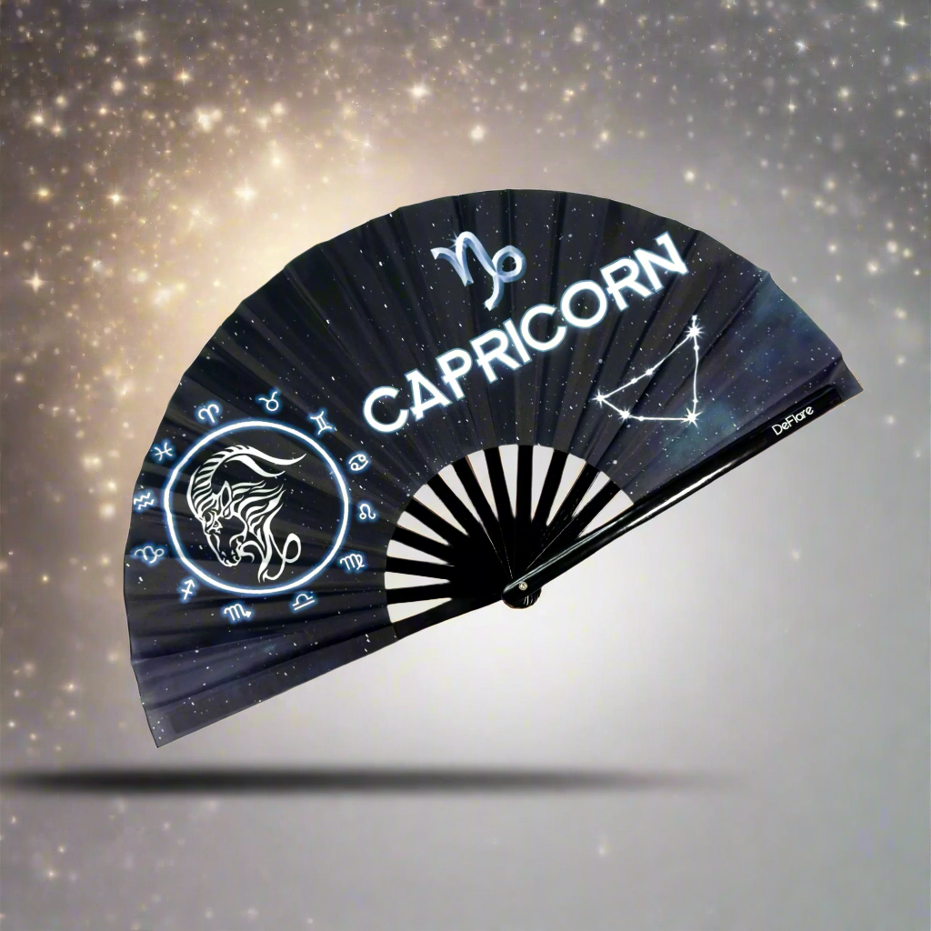 Cosmic Zodiac Fan - Capricorn