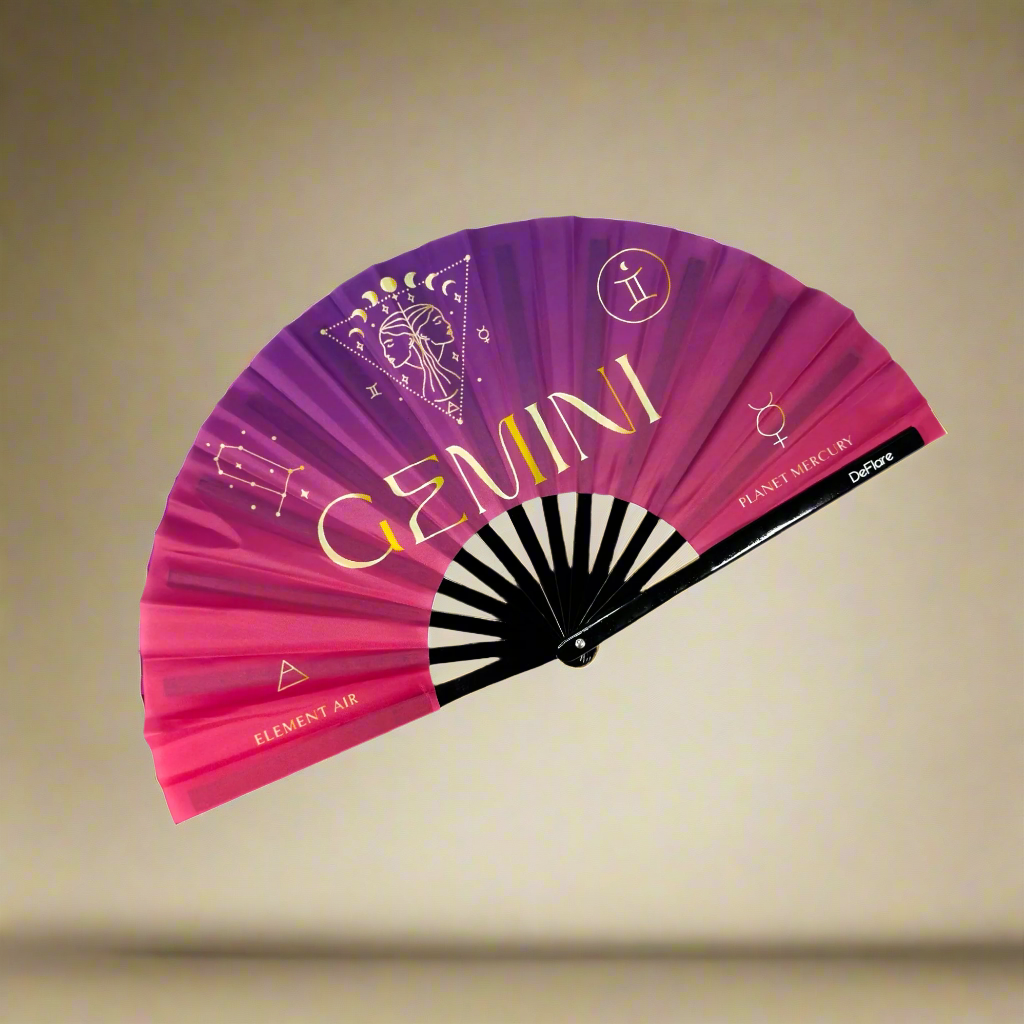 Celestial Zodiac Fan - Gemini