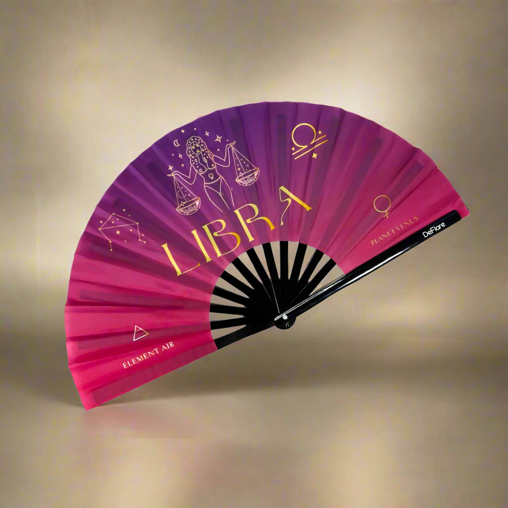 Celestial Zodiac Fan - Libra