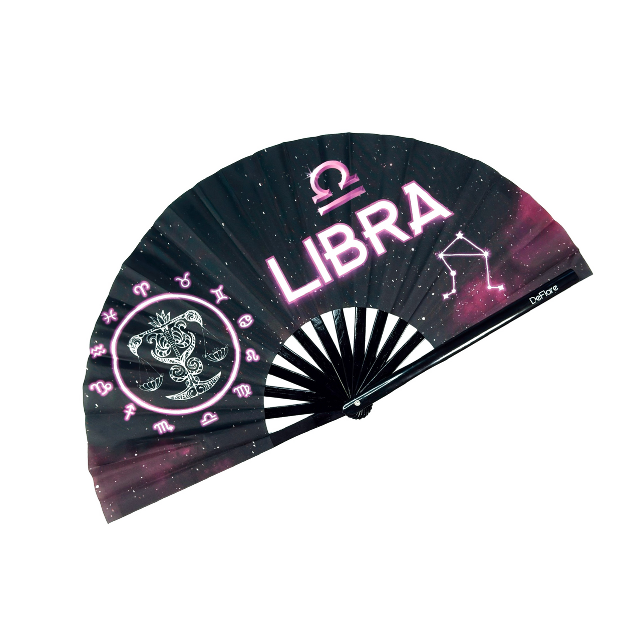 Cosmic Zodiac Fan - Libra