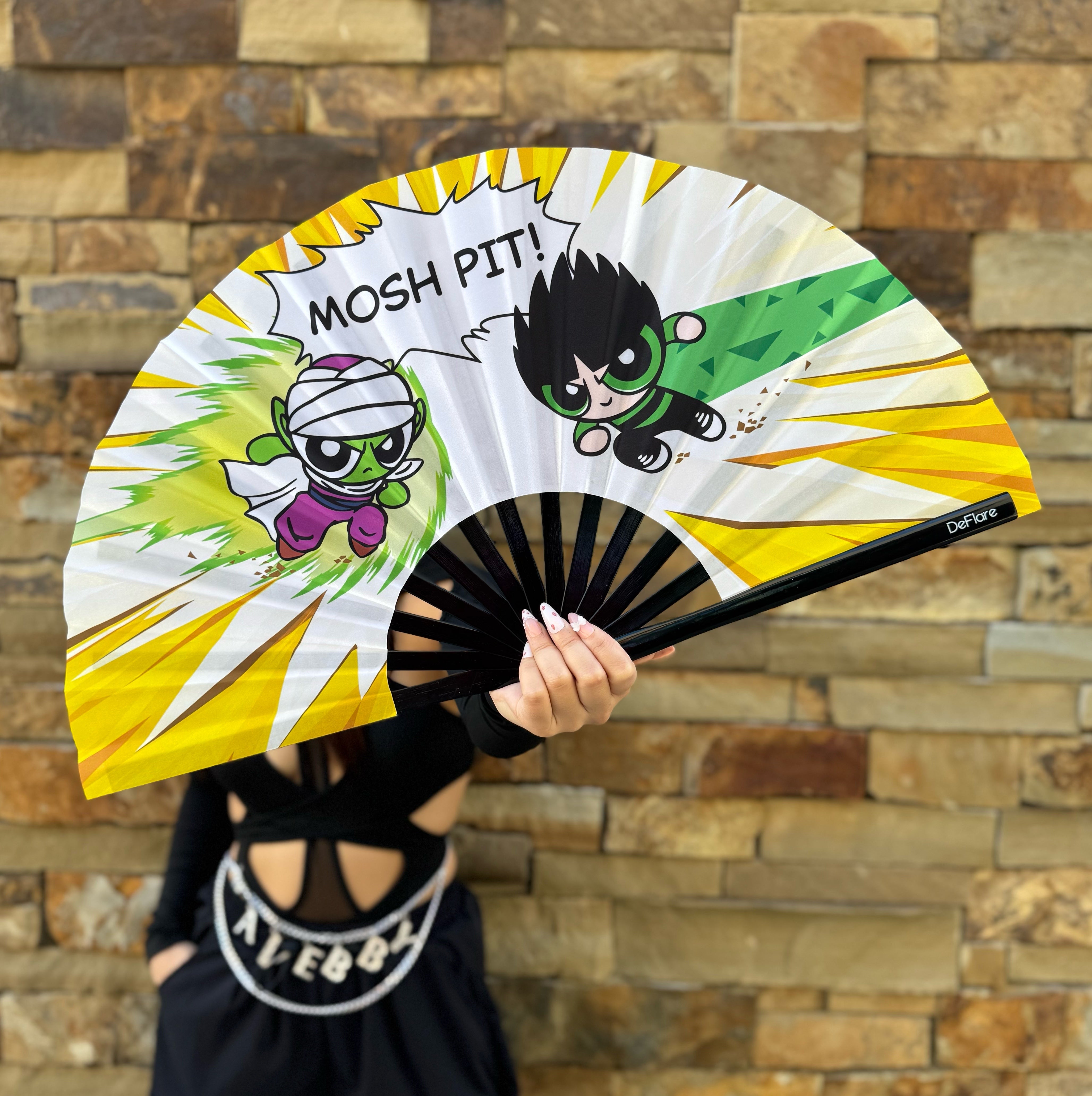 Mosh Pit Anime Rave Fan with Model