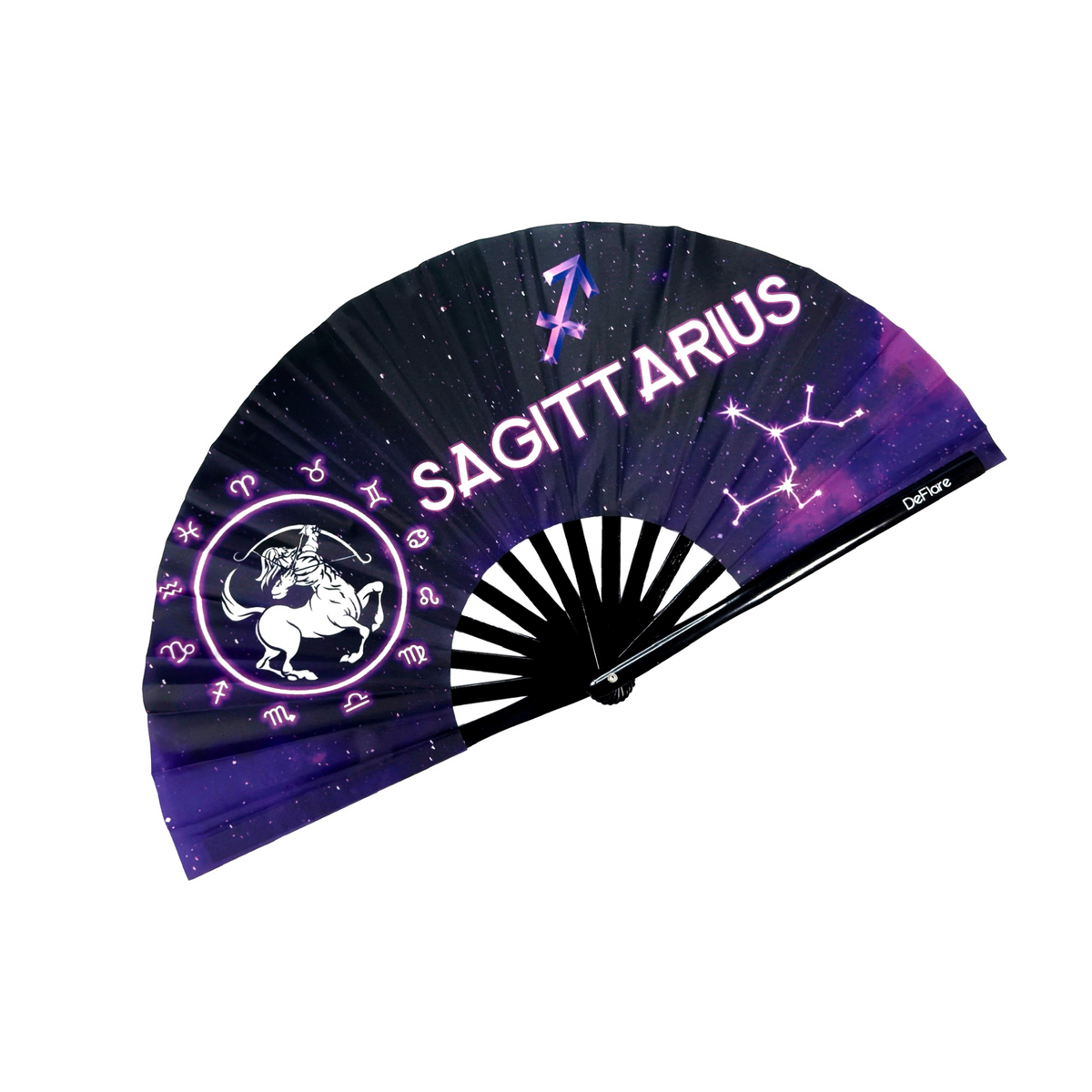 DeFlare™ | Sagittarius Zodiac Fan | High Quality & Unique Rave Fans