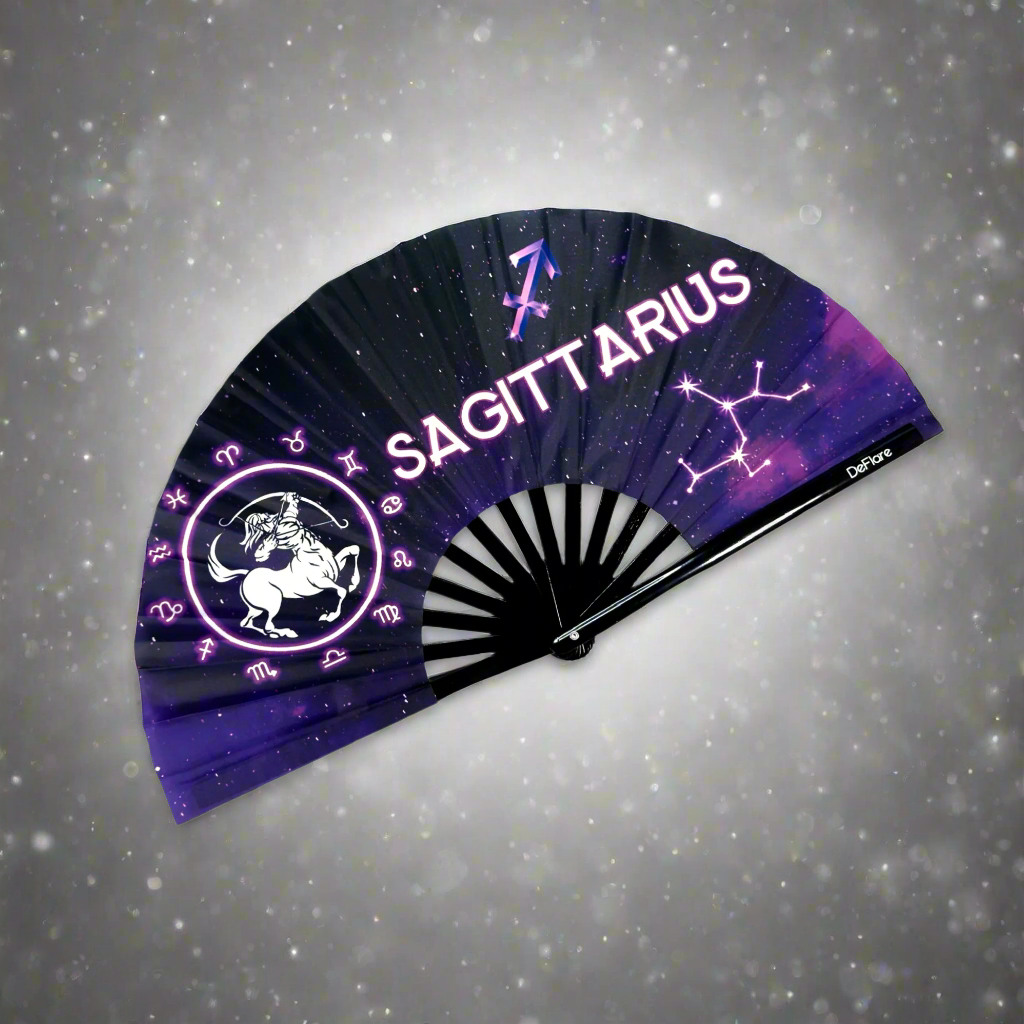 Cosmic Zodiac Fan - Sagittarius