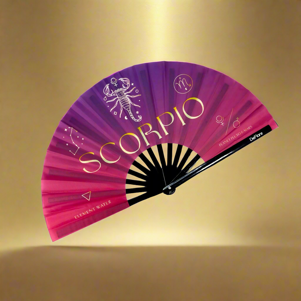 Celestial Zodiac Fan - Scorpio