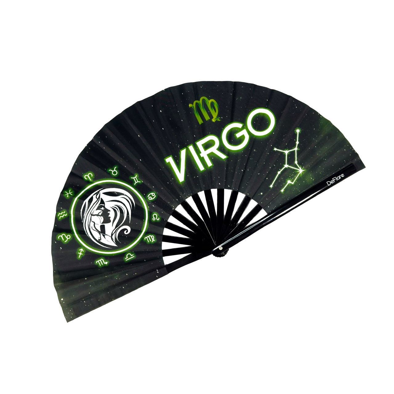 Cosmic Zodiac Fan - Virgo