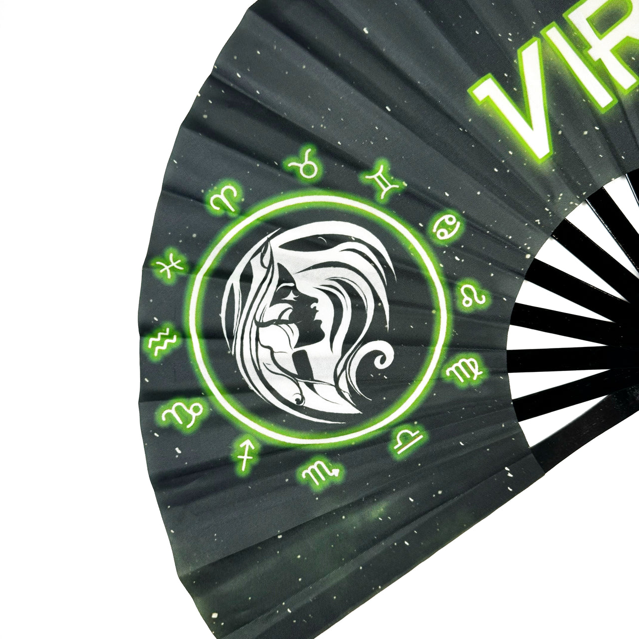 Cosmic Zodiac Fan - Virgo